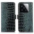 Étui Portefeuille Xiaomi 15T en Cuir avec RFID - Série Crocodile