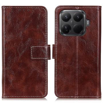 Étui portefeuille Xiaomi 15T Pro avec support - Marron