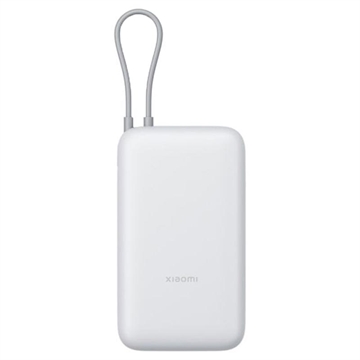 Xiaomi Banque d\'alimentation 20000mAh avec câble USB-C intégré 22.5W - Gris clair