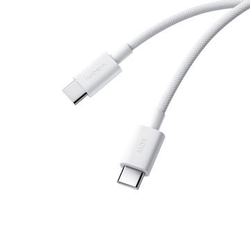 Xiaomi Câble USB-C / USB-C tressé 3A - 1m, 60W - Blanc