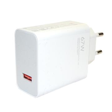 Xiaomi 67W USB-A Chargeur de voyage MDY-12-EH - Vrac - Blanc