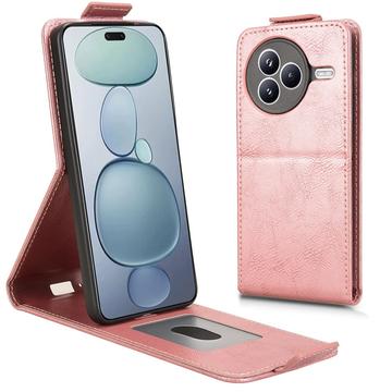 Étui à rabat vertical Xiaomi Civi 5 Pro avec support - Rose Doré