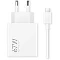 Chargeur Xiaomi HyperCharge Combo 67W avec câble USB-C - Blanc