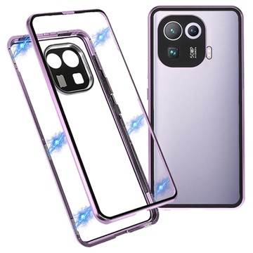 Coque Magnétique Xiaomi Mi 11 Pro avec Verre Trempé - Violete Claire