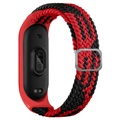 Bracelet de Montre Tricoté Xiaomi Mi Band 5/6 - Rouge / Noir