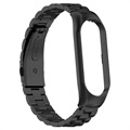 Bracelet en Acier Inoxydable Xiaomi Mi Band 5/6 - Noir