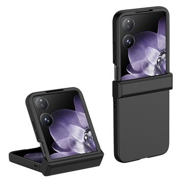 Coque Xiaomi Mix Flip 2 en Plastique Caoutchouté - Noire