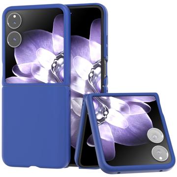 Coque Xiaomi Mix Flip en Plastique Caoutchouté - Bleue