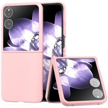Coque Xiaomi Mix Flip en Plastique Caoutchouté - Rose