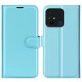 Étui Portefeuille Xiaomi Redmi 12C avec Fermeture Magnétique - Bleu