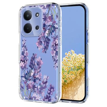 Coque Xiaomi Redmi 15C en TPU à motif floral - Glycine