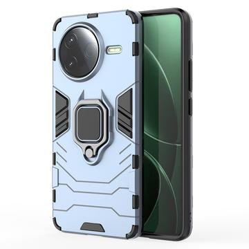 Coque Hybride Xiaomi Redmi K80/Poco F7 Pro avec Support Bague - Bleue