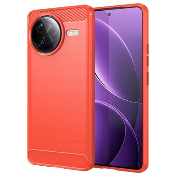 Coque Xiaomi Redmi K80 Pro/Poco F7 Ultra en TPU Brossé - Fibre de Carbone