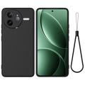 Coque Xiaomi Redmi K80 Pro/Poco F7 Ultra en silicone liquide avec dragonne