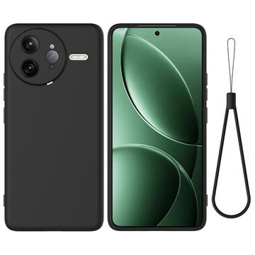 Coque Xiaomi Redmi K80 Pro/Poco F7 Ultra en silicone liquide avec dragonne