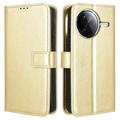 Étui Portefeuille Xiaomi Redmi K80/K80 Pro/Poco F7 Ultra avec Fermeture Magnétique - Doré