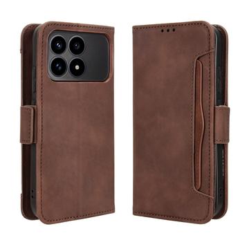 Étui portefeuille Xiaomi Redmi K90/Poco F8 Pro Porte-Cartes - Marron