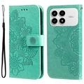 Étui Portefeuille Xiaomi Redmi K90/Poco F8 Pro Mandala Série - Vert