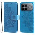 Étui Portefeuille Xiaomi Redmi K90 Pro Max/Poco F8 Ultra Mandala Série - Bleu