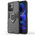 Coque Hybride Xiaomi Redmi Note 12/Poco X5 avec Support Bague - Noire