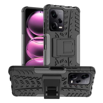 Coque Hybride Xiaomi Redmi Note 12 Pro Antidérapante avec Béquille - Noire