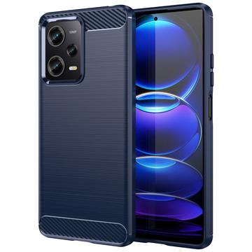 Coque Xiaomi Redmi Note 12 Pro en TPU Brossé - Fibre de Carbone