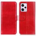 Étui Portefeuille Xiaomi Redmi Note 12 Pro avec Fermeture Magnétique - Rouge