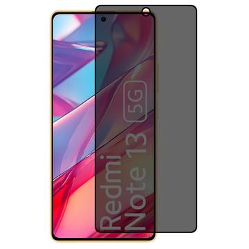 Protecteur d\'Écran Xiaomi Redmi Note 13 en Verre Trempé Privacy Full Cover - Bord Noir