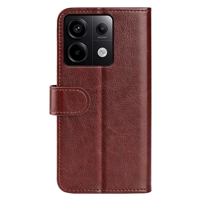 Coque Pour Xiaomi Redmi Note 13 4G - Portefeuille Noir Rabat Clapet Aimante Rangement Cartes Phonillico