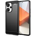 Coque Xiaomi Redmi Note 13 Pro+ en TPU Brossé - Fibre de Carbone