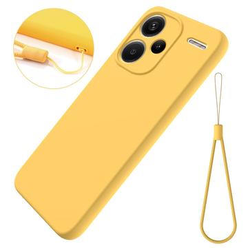 Coque Xiaomi Redmi Note 13 Pro+ en Silicone Liquide - Jaune