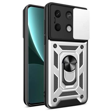 Coque Hybride Xiaomi Redmi Note 13 à Anneau Rotatif avec Protection pour Appareil Photo