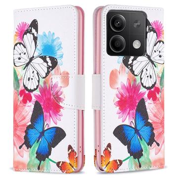 Étui Portefeuille Xiaomi Redmi Note 13 - Série Wonder - Papillons