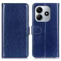 Étui Portefeuille Xiaomi Redmi Note 14 4G avec Fermeture Magnétique - Bleu