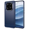 Coque Xiaomi Redmi Note 14 Pro+ 5G en TPU Brossé - Fibre de Carbone