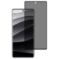 Protecteur d'Écran Xiaomi Redmi Note 14 Pro+ 5G/13 Pro+ en Verre Trempé Privacy Full Cover - Bord Noir