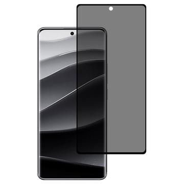 Protecteur d\'Écran Xiaomi Redmi Note 14 Pro+ 5G/13 Pro+ en Verre Trempé Privacy Full Cover - Bord Noir
