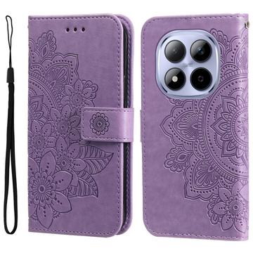 Étui Portefeuille Xiaomi Redmi Note 15 Pro 5G Mandala Série - Violet