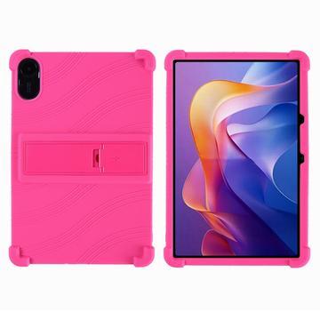 Etui en silicone Xiaomi Redmi Pad 2 avec Kickstand - Rose vif