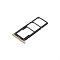 Logement Carte SIM et Micro SD pour Xiaomi Redmi S2 - Doré