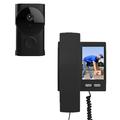 Y9-KP1 Kit sonnette vidéo IP44 résistant à l'eau - Audio bidirectionnel et vision nocturne - Noir