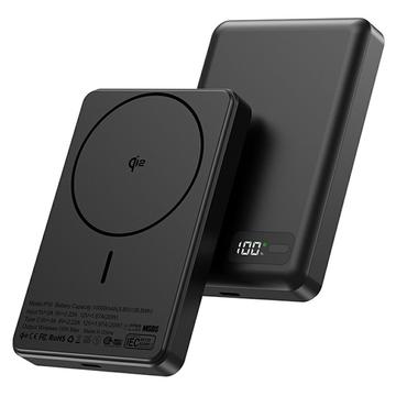 YF-P30 Banque d\'alimentation compatible MagSafe 10000mAh avec port PD USB-C 30W - Noir