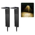 YH0801 Lampe de jardin à énergie solaire - 2 Pcs. - Lumière chaude