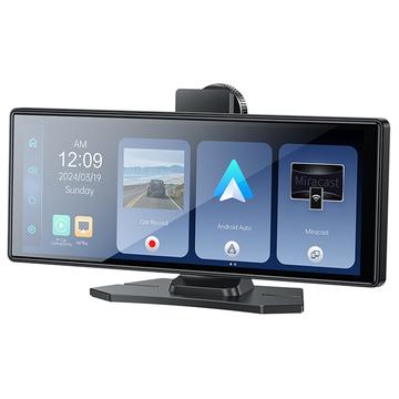 Yesido KM19 Autoradio Bluetooth avec navigation CarPlay / Android Auto et caméra arrière - 10.2"