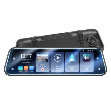 Yesido KM24 CarPlay/Android Auto Caméra de tableau de bord avec rétroviseur en streaming