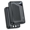 Yesido YP85 20000mAh Power Bank avec câbles Type-C et Lightning intégrés - 22.5W - Noir