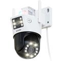 ZOSI C298Pro Caméra PTZ 8MP à double objectif avec suivi AI et vision nocturne couleur