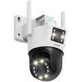 ZOSI C298SE Caméra 6MP à double objectif avec suivi AI, vision nocturne couleur et audio bidirectionnel