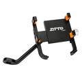ZTTO Z-85M Support de téléphone pour rétroviseur de moto en alliage d'aluminium résistant aux chocs
