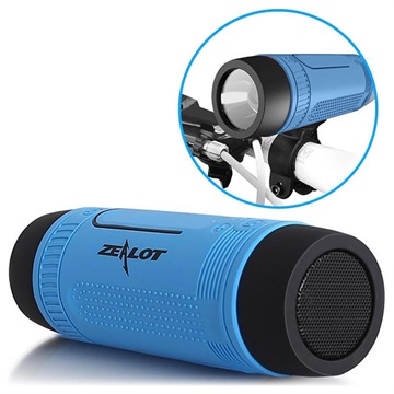 Enceinte Bluetooth Multifonction 6-en-1 Zealot S1 - Bleu